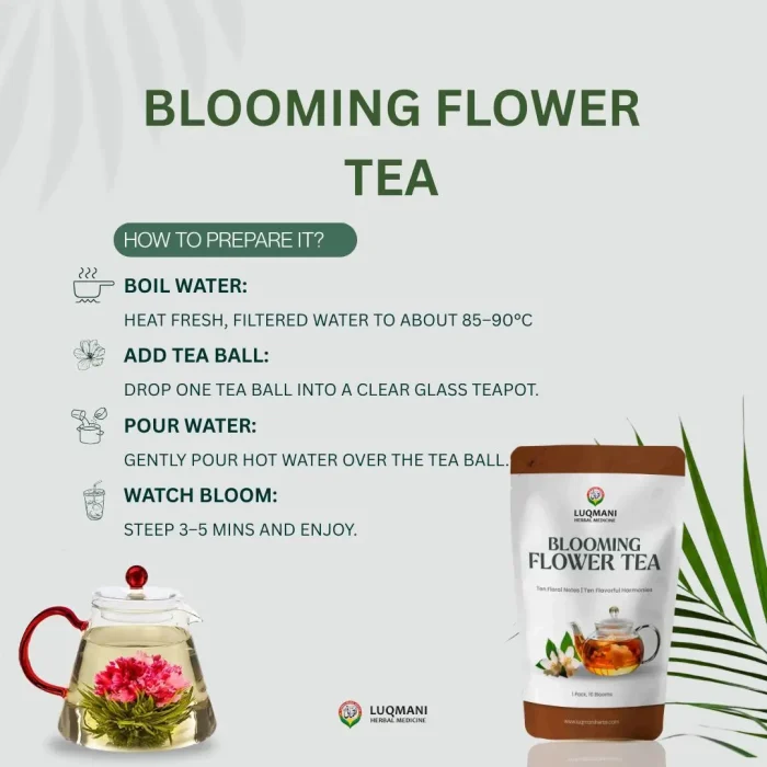 Blooming Flower Tea - 10 Petals to Positivity Ignite Your Spirit ...